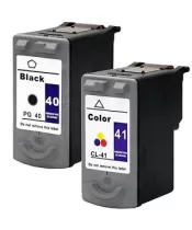 Canon PG-40 PG40 Black + CL-41 CL41 TriColor