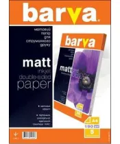 Фотобумага Barva, двусторонняя матовая, 190 g/m² А4 20 л.